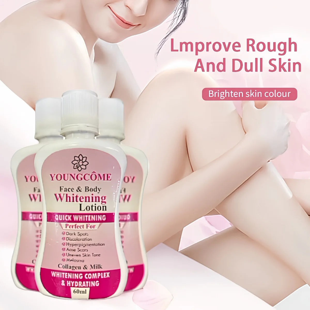 Youngcome Face & Body Whitening Lotion – Bright, Even & Glowing Skin