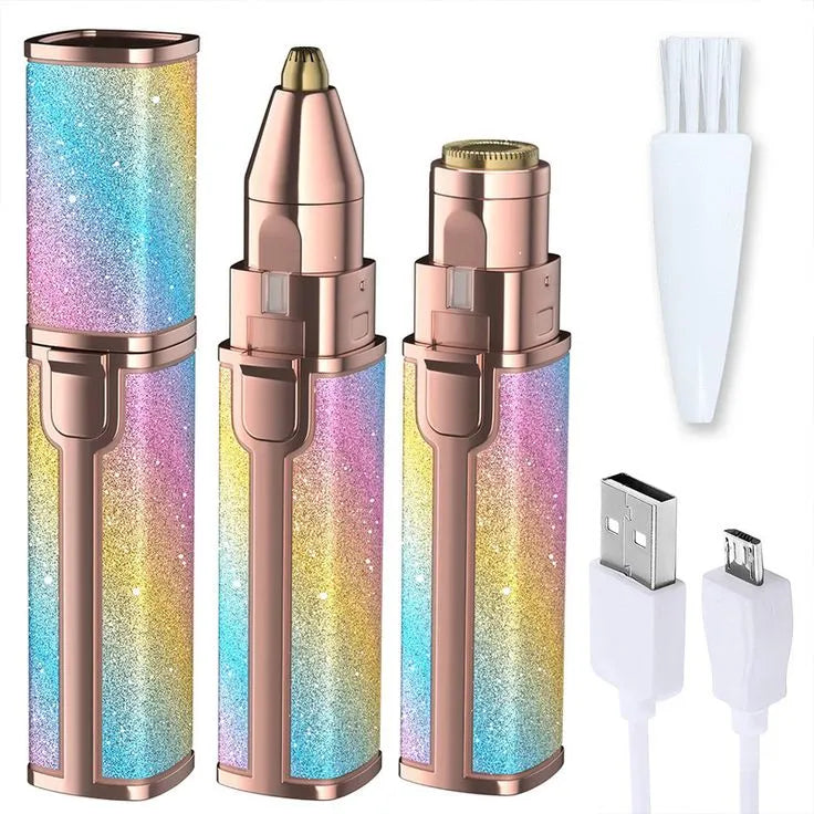 2-in-1 Hair Remover | Eyebrow & Facial Trimmer for Gentle Care