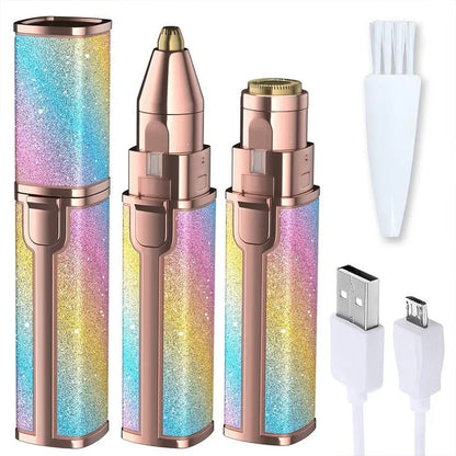2-in-1 Hair Remover | Eyebrow & Facial Trimmer for Gentle Care